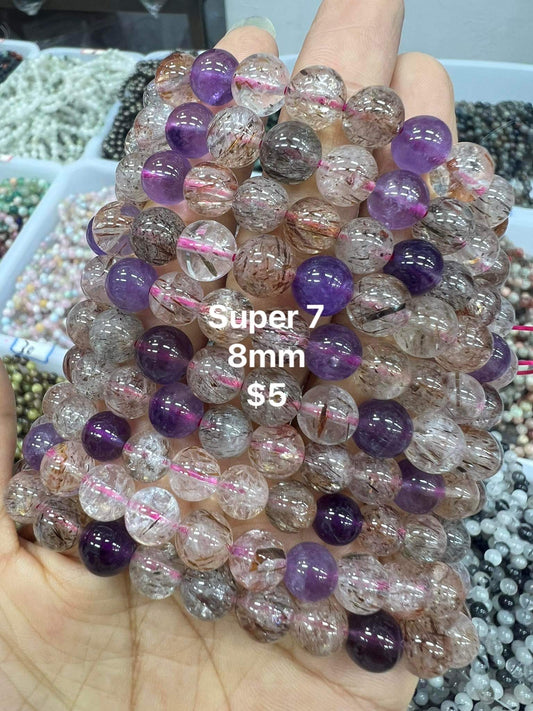 super 7 bracelet size 8mm