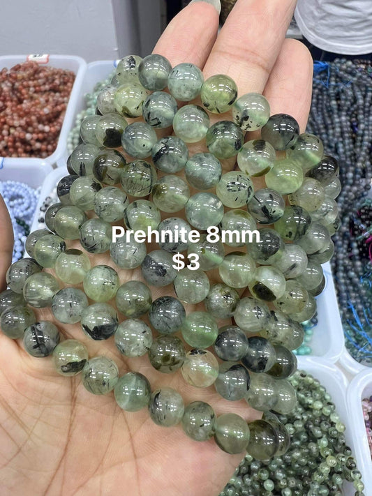 Prehnite bracelet size 8mm